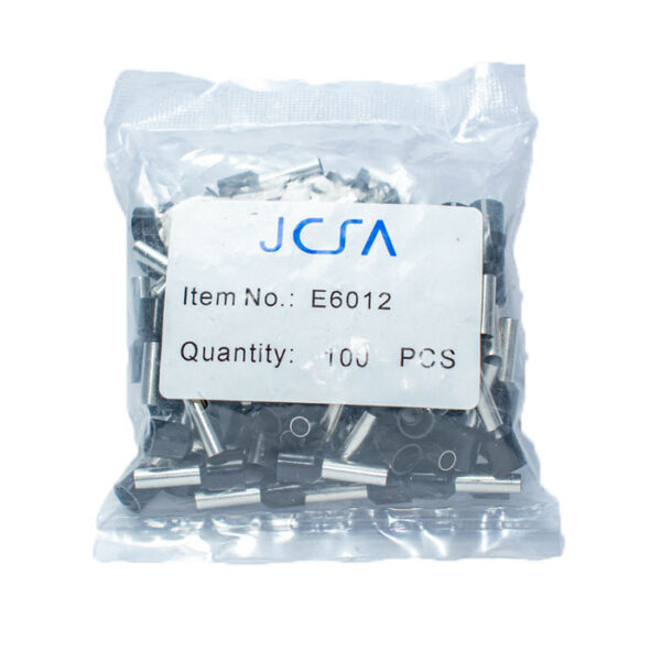TERMINAL 6MM TUBULAR NEGRO - JCSA